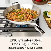 Calphalon Premier Stainless Steel 13" Wok