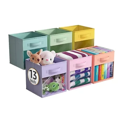 Sorbus 13" Window Foldable Fabric Storage Cube