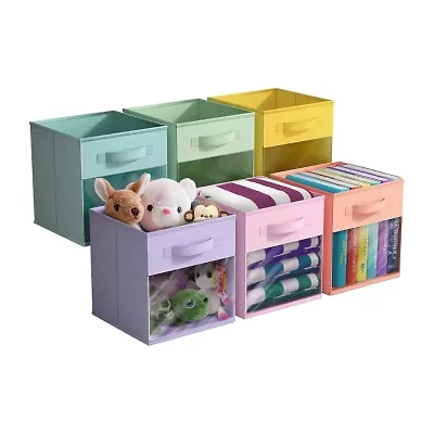 Sorbus 11" Window Foldable Fabric Storage Cube