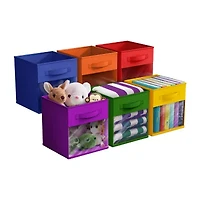 Sorbus 11" Window Foldable Fabric Storage Cube
