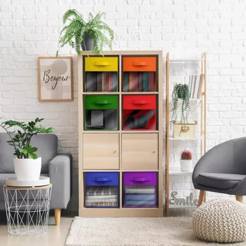Sorbus 11" Window Foldable Fabric Storage Cube