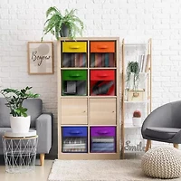 Sorbus 11" Window Foldable Fabric Storage Cube