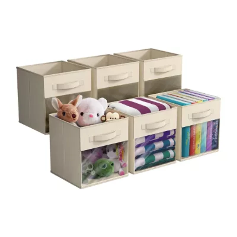 Sorbus 11" Window Foldable Fabric Storage Cube