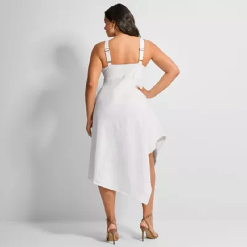 Ashley Graham Women's Plus Midi Dress