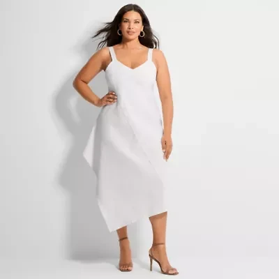 Ashley Graham Women's Plus Midi Dress