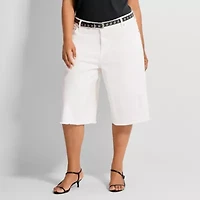 Ashley Graham Women's Plus Baggy Short