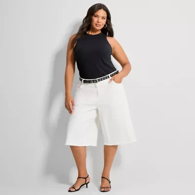 Ashley Graham Women's Plus Baggy Short