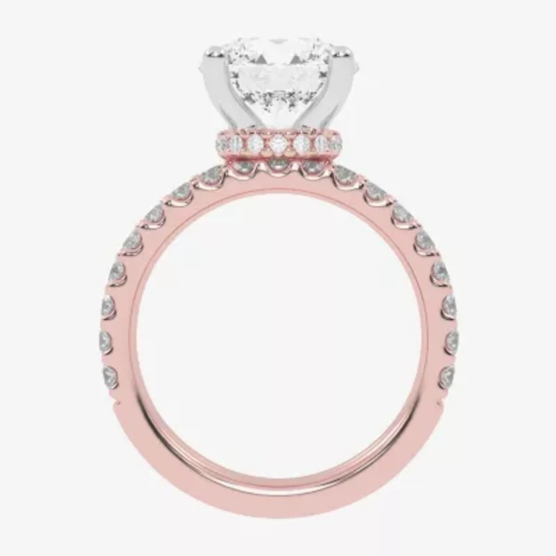 Signature By Modern Bride (G / Vs2-Si1) Womens 6 CT. T.W. Lab Grown White Diamond 14K Gold Round Side Stone Bridal Set