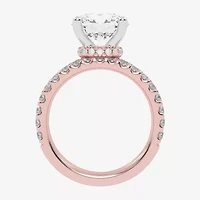 Signature By Modern Bride (G / Vs2-Si1) Womens 6 CT. T.W. Lab Grown White Diamond 14K Gold Round Side Stone Bridal Set