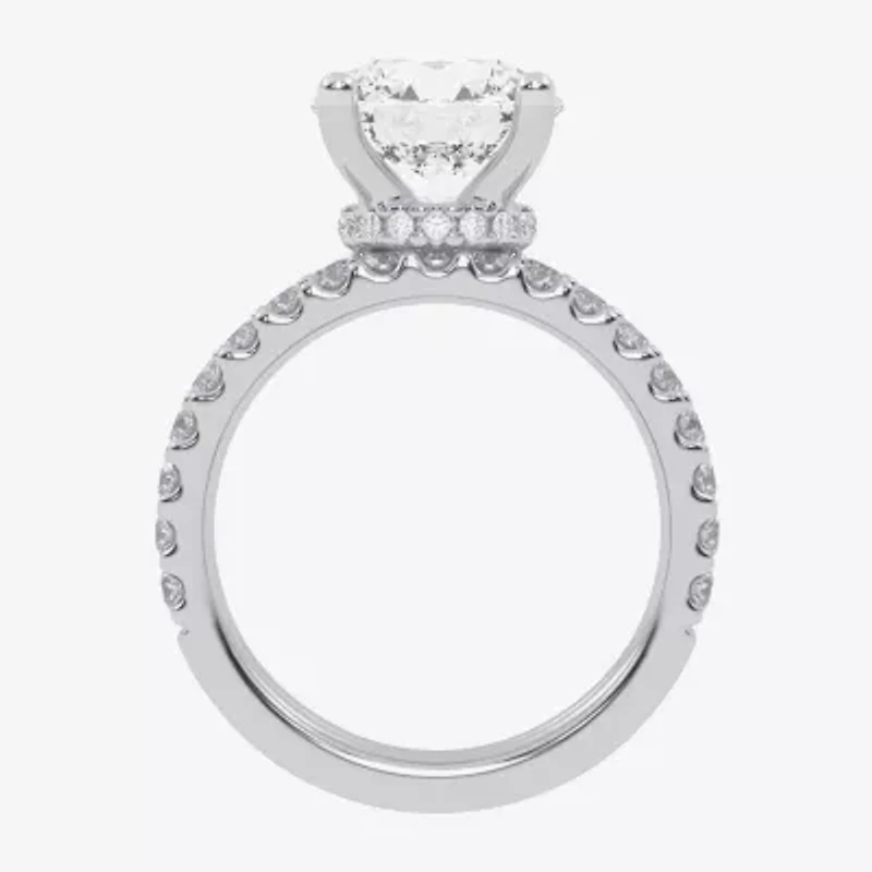 Signature By Modern Bride (G / Vs2-Si1) Womens 6 CT. T.W. Lab Grown White Diamond 14K Gold Round Side Stone Bridal Set