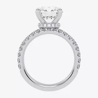 Signature By Modern Bride (G / Vs2-Si1) Womens 6 CT. T.W. Lab Grown White Diamond 14K Gold Round Side Stone Bridal Set