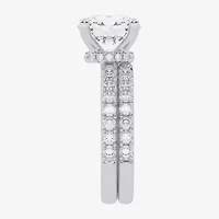 Signature By Modern Bride (G / Vs2-Si1) Womens 6 CT. T.W. Lab Grown White Diamond 14K Gold Round Side Stone Bridal Set