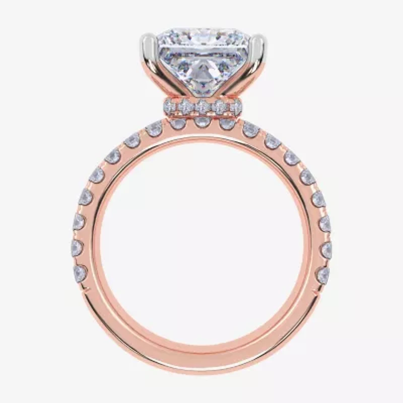 (G / Vs2-Si1) Womens 6 CT. T.W. Lab Grown White Diamond 14K Gold Side Stone Bridal Set