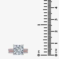 (G / Vs2-Si1) Womens 6 CT. T.W. Lab Grown White Diamond 14K Gold Side Stone Bridal Set