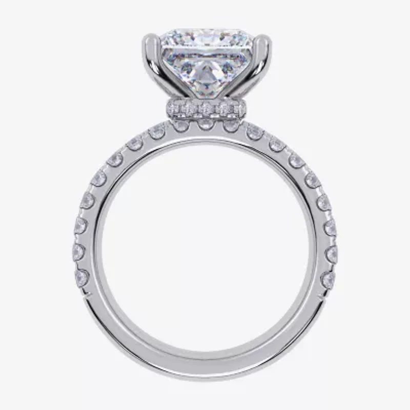 (G / Vs2-Si1) Womens 6 CT. T.W. Lab Grown White Diamond 14K Gold Side Stone Bridal Set