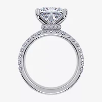 (G / Vs2-Si1) Womens 6 CT. T.W. Lab Grown White Diamond 14K Gold Side Stone Bridal Set