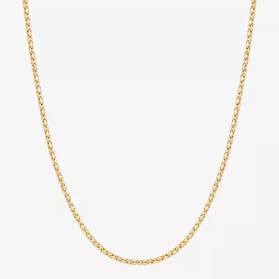 Made in Italy Womens 10K Gold 18 Inch Chain Necklace