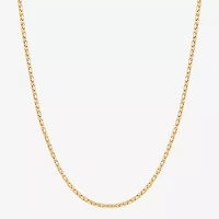 Made in Italy Womens 10K Gold 18 Inch Chain Necklace