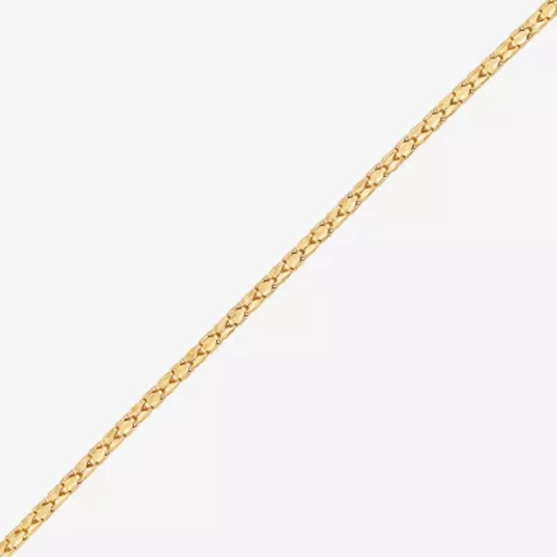 Made in Italy Womens 10K Gold 18 Inch Chain Necklace