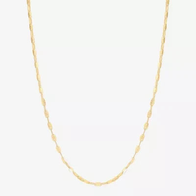 Made in Italy Womens 10K Gold 16 Inch Chain Necklace