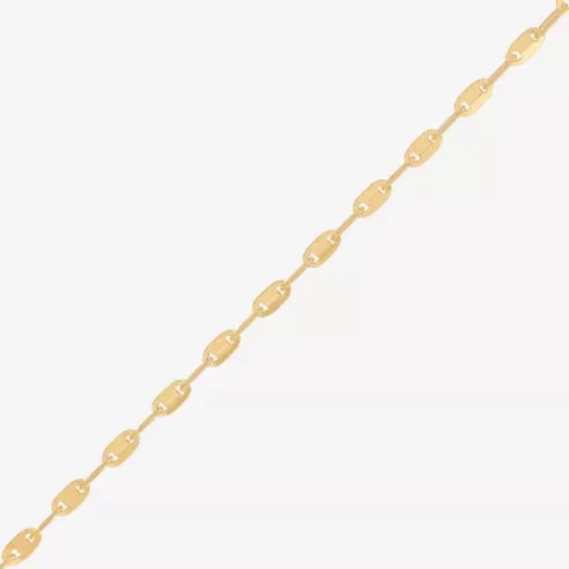Made in Italy Womens 10K Gold 16 Inch Chain Necklace
