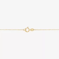 Made in Italy Cross Womens 10K Gold Cross 16 Inch Pendant Necklace