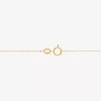 Made in Italy Womens 10K Gold Butterfly 18 Inch Pendant Necklace