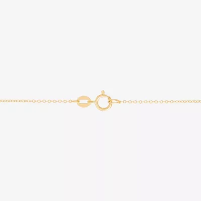 Silver Addiction Womens 10K Gold Heart 18 Inch Pendant Necklace