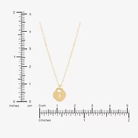 Silver Addiction Womens 10K Gold Heart 18 Inch Pendant Necklace