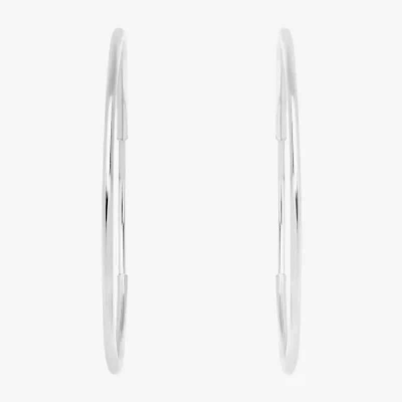 Womens 14K Gold 16mm Hoop Earrings