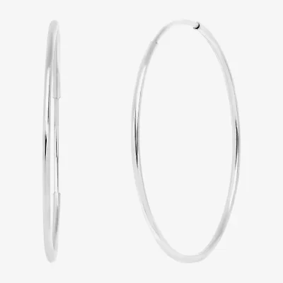 Womens 14K Gold 16mm Hoop Earrings