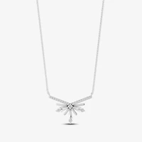 Enchanted Disney Fine Jewelry Womens 1/10 CT. T.W. Natural White Diamond Sterling Silver 18 Inch Pendant Necklace