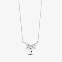 Enchanted Disney Fine Jewelry Womens 1/10 CT. T.W. Natural White Diamond Sterling Silver 18 Inch Pendant Necklace