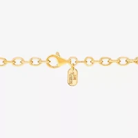 Limited Quantities! Mens 18K Gold Over Silver 7.5 Inch Solid Cable Chain Bracelet