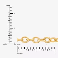 Limited Quantities! Mens 18K Gold Over Silver 7.5 Inch Solid Cable Chain Bracelet