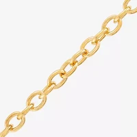 Limited Quantities! Mens 18K Gold Over Silver 7.5 Inch Solid Cable Chain Bracelet