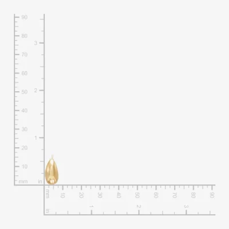 Limited Quantities! Womens 14K Gold 14mm Hoop Earrings