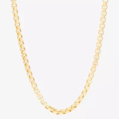 Limited Quantities! Womens 14K Gold 22 Inch Box Chain Necklace
