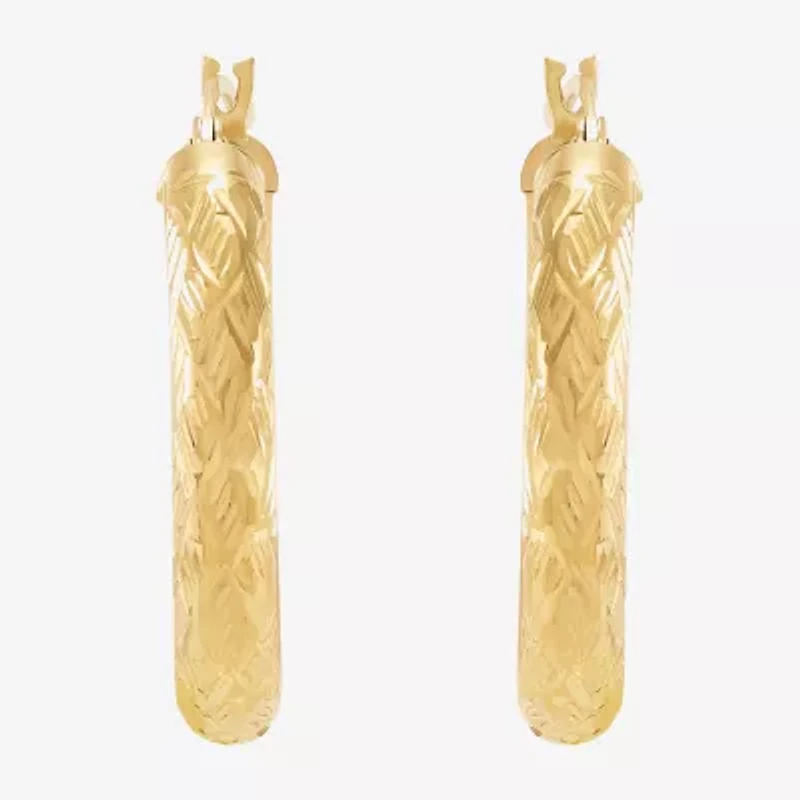 Limited Quantities! Womens 10K Gold 20mm Hoop Earrings