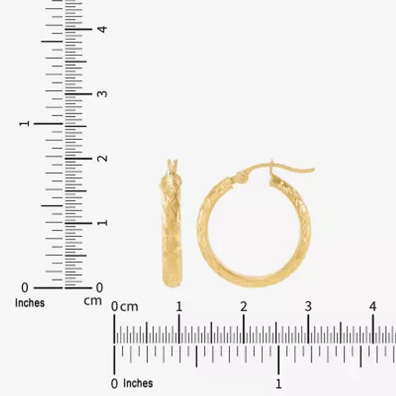 Limited Quantities! Womens 10K Gold 20mm Hoop Earrings