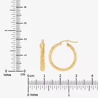 Limited Quantities! Womens 10K Gold 20mm Hoop Earrings