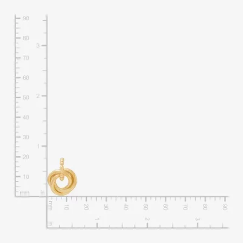 Limited Quantities! Womens 14K Gold Knot Drop Earrings