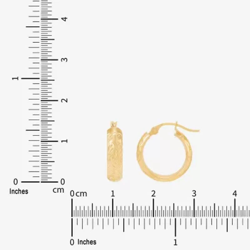 Limited Quantities! Womens 10K Gold 15mm Hoop Earrings