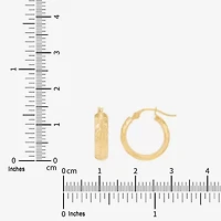 Limited Quantities! Womens 10K Gold 15mm Hoop Earrings