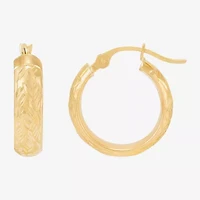 Limited Quantities! Womens 10K Gold 15mm Hoop Earrings