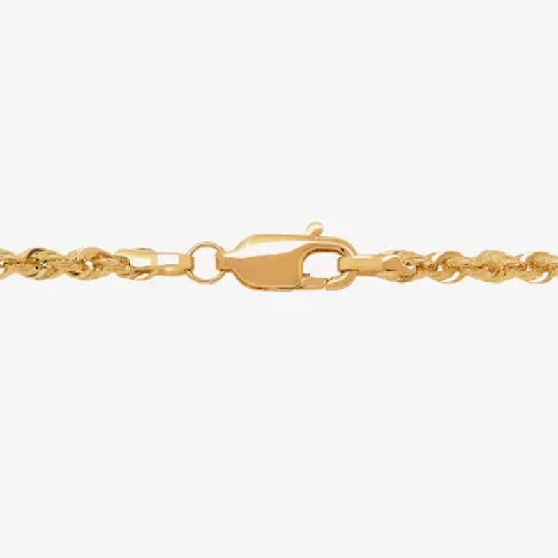 Limited Quantities! Womens 14K Gold 18 Inch Rope Chain Necklace