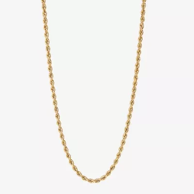 Limited Quantities! Womens 14K Gold 18 Inch Rope Chain Necklace