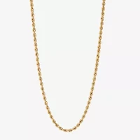 Limited Quantities! Womens 14K Gold 18 Inch Rope Chain Necklace