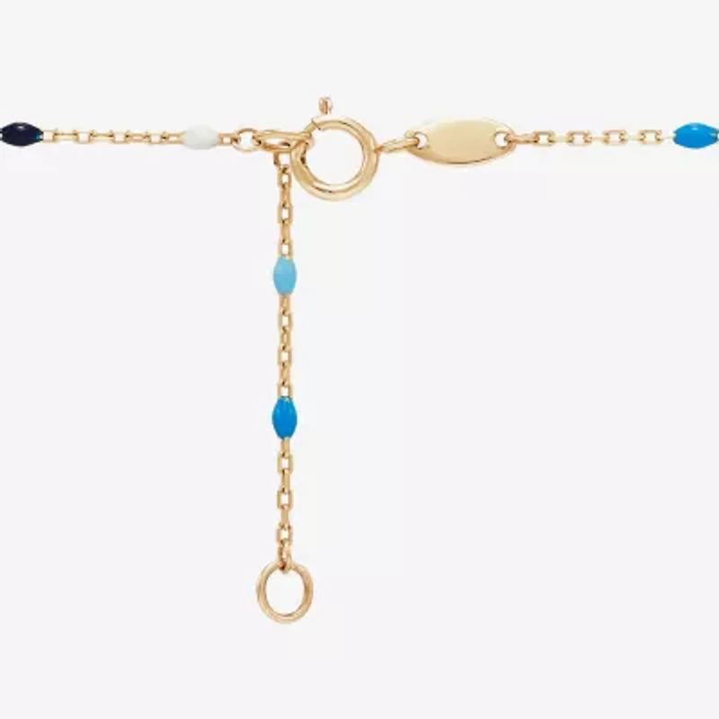 Limited Quantities! Womens 14K Gold 18 Inch Beaded Necklace