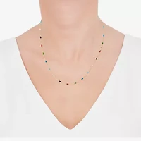 Limited Quantities! Womens 14K Gold 18 Inch Beaded Necklace